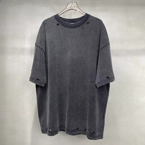 เสื้อยืดสตรีทแวร์ผู้ชาย แขนสั้น คอกลม ทรงปกติ ผ้าฝ้าย 100% เนื้อหนา แห้งเร็ว ระบายอากาศได้ดี - Product Image 2