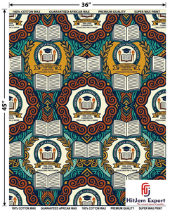 Luxury African Wax Print Fabric Manufacturer Custom University Anniversary Convention Celebration Textile Supplier OEM ODM - Product Image 4