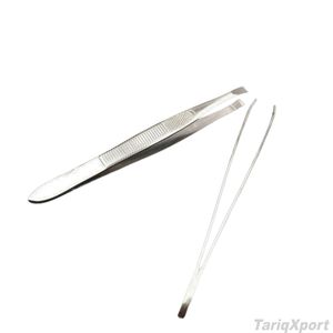 Pince à épiler professionnelle de haute qualité en acier inoxydable, à pointe incurvée, pointe pointue, logo privé personnalisé, fabriqué au Pakistan, pour usage beauté - Product Image 5