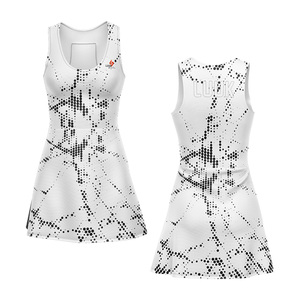 Conjunto de Tenis Personalizado con Logotipo del Equipo y Nombre para Mujer, Ropa Deportiva sin Mangas, Secado Rápido, Absorbe la Humedad, Transpirable, 100% Poliéster - Product Image 4