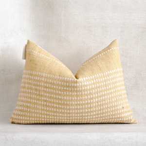 Handmade Wool Kilim <b>Pillow</b> Cover Striped Boho Turkish Vintage Cushion Cover 18x18 Handwoven Tribal <b>Throw</b> <b>Pillow</b> - Product Image 6