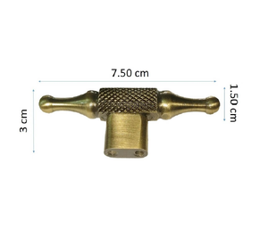 Antique Brass <b>Cabinet</b> Drawer Pull Knob Handle for <b>Kitchen</b> Furniture Traditional Design Durable <b>Wall</b> <b>Mount</b> Rectangle Shape - Product Image 3