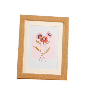 Vintage Scalloped Wooden Photo <b>Frame</b> Natural Wood Grain Wall Hanging <b>Picture</b> <b>Frame</b> for Home Office and <b>Gallery</b> Display - Product Image 1