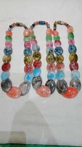 Collier Statement en Résine Massif et Audacieux, Géométrique en Acrylique, Coloré, Style Bohème Tendance, pour Soirée, Bijou de Mode - Product Image 5