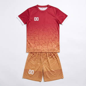 Uniforme de football unisexe personnalisé sublimé, tissu 100% polyester, directement du fabricant - Product Image 3