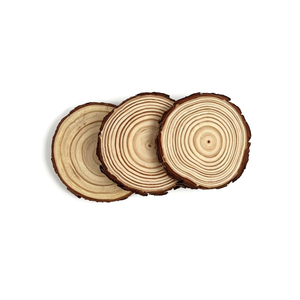 Posavasos de Madera Natural Ecológico con Logotipo Personalizado, Disco Redondo de Madera, Suministros para Manualidades, Decoración para el Hogar, Bodas, Fiestas, Regalo - Product Image 1