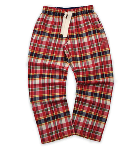 Pantalon de pyjama en flanelle à carreaux classiques pour hommes, taille plus, décontracté, chaud et élégant pour les nuits d'hiver - Product Image 1