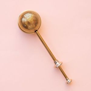 Cuillère infuseur à thé en laiton tressé faite à la main, passoire à thé en vrac de qualité supérieure, style vintage, pour infusion d'herbes, gadget de cuisine - Product Image 2