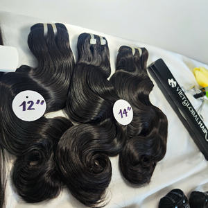 Meilleure qualité couleur noire vietnamienne cheveux humains bruts vague de corps trame unique qualité du donneur prix de gros - Product Image 4