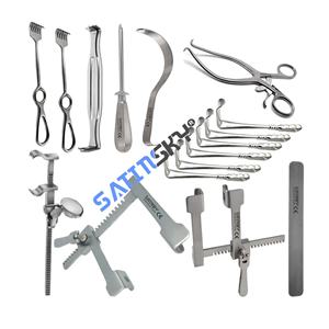 Juego de Instrumentos Quirúrgicos Ortopédicos para Laparotomía, 17 Piezas, Manual, Certificado CE, Alta Calidad - Product Image 1