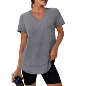 Camisetas Deportivas de Manga Corta para Mujer, Protección Solar UPF 50+, Secado Rápido, para Senderismo y Running, Cuello en V - Product Image 3