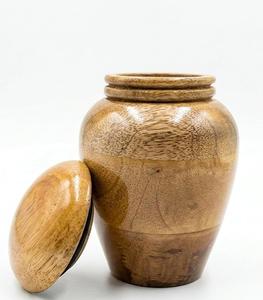 Eco friendly urn biodegradable natural wood traditional urn classic memorial cremation <b>ashes</b> <b>keepsake</b> urn - Product Image 1