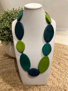 Collar con Colgante de Madera Hecho a Mano, Joyería Geométrica de Resina, Colorida, Estilo Boho para Mujer, Accesorio Personalizado para Fiesta - Product Image 5