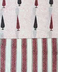 Tissu en coton imprimé à la main en Inde, imprimé floral, tissu Jaipuri Sanganeri - Product Image 2