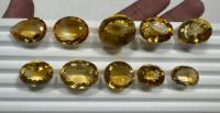 Citrine scintillante facettée pour bijoux de mode, citrine naturelle taillée pour bijoux à prix abordable
