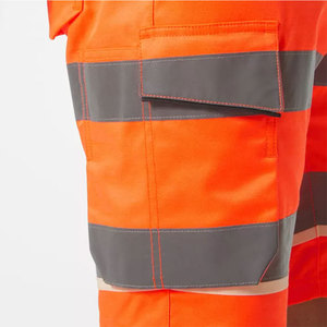 Shorts de sécurité haute visibilité pour la construction, bande réfléchissante, 100% coton, séchage rapide, respirant, vêtements de travail - Product Image 3