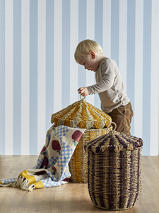 Natural Wicker House <b>Storage</b> <b>Basket</b> with Lid Handmade Rattan <b>Toy</b> <b>Storage</b> <b>Basket</b> for Kids Room Nursery Vietnam Supplier OEM ODM - Product Image 5