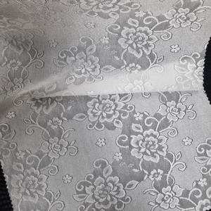 Tissu en dentelle extensible florale 147 cm, léger, couleur personnalisée, maille respirante en nylon et élasthanne pour lingerie et vêtements de mariée - Product Image 1