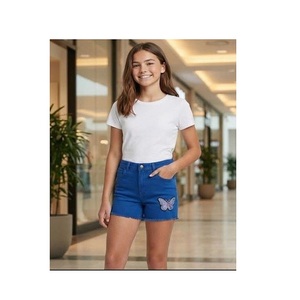 <b>Super</b> Quality Wholesale Butterfly Patch Denim <b>Shorts</b> Royal Blue From India Manufacturer At Bulk Price Denim <b>Shorts</b> - Product Image 1