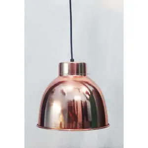 金属板圆顶天花板吊灯，镀铜，表面处理圆形，质量优良，用于照明批发价格