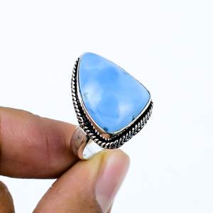 Anillo de Ópalo Owyhee Hecho a Mano, Ajustable, con Baño de Oro Rosa y Engaste de Bisel - Product Image 3