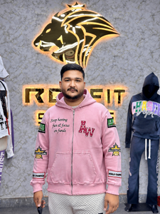 Nouveau Sweat à Capuche Zippé Homme 2026 – Tissu Jersey 100% Coton, Coupe Oversize, Logo Imprimé Frontal par Décoloration, Respirant, Style Hip Hop - Product Image 6