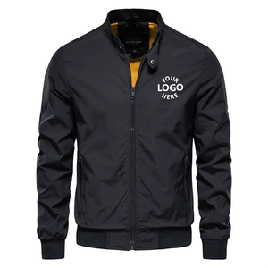 OEM Men's Bomber Jacket With Custom Logo Streetwear Zip-Up Baseball Fashion Coats Bra Style Plus Size Activewear Manufacturer - Product Image 3