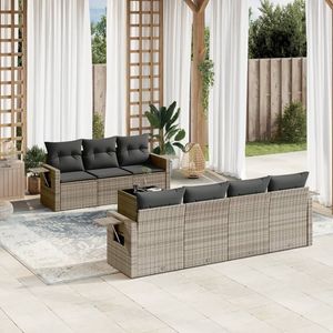 Conjunto de Sofás Grises para Jardín - Product Image 1