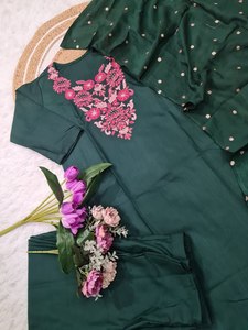 พร้อมสั่งซื้อชุดสัลวาร์ผ้าไหมดีไซน์เนอร์สุดหรูหราและสวยงาม พร้อมความสบายและความพึงพอใจ / คอลเลคชั่นชุดคุर्ติแฟนซี - Product Image 6