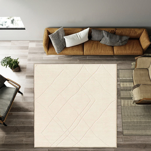 Alfombra de lana/seda marroquí hecha a mano auténtica, Alfombra de boda Reversible lavable suave y duradera para decoración del hogar, Alfombras anudadas a mano - Product Image 1