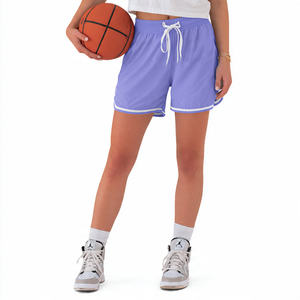 Shorts en maille style streetwear pour femme, taille haute avec cordon de serrage, séchage rapide, légers, pour l'été - Product Image 6