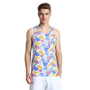 เสื้อกล้ามแห้งเร็วแบบกำหนดเอง พิมพ์ลายแบบ Dye Sublimation ทั้งตัว เสื้อกล้ามผู้ชายสำหรับฤดูร้อน ฟิตเนส ยิม เสื้อกล้ามออกกำลังกายสำหรับผู้ชาย เสื้อกล้ามฟิตเนส - Product Image 2