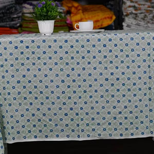 TheFabira Nappe carrée en coton artisanale moderne, imprimé floral, écologique, anti-poussière, réutilisable pour la maison, les mariages et les fêtes - Product Image 1