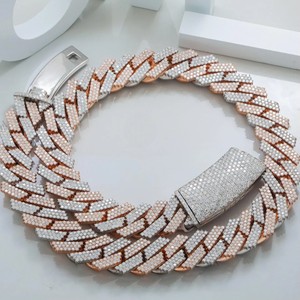 20MM 22" New Arrival Miami Cuban Link Chain <b>Necklace</b> 925 Sterling <b>Silver</b> <b>Solid</b> Gold Plated VVS Moissanite Unisex Jewelry Gift - Product Image 1