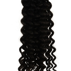 Extensiones de Cabello Natural Remy Ondulado Profundo de la Industria India del Cabello, Tejido a Máquina, 10 Pulgadas, 200% de Densidad, 100g, Todos los Colores Disponibles, Logotipo Personalizable - Product Image 4