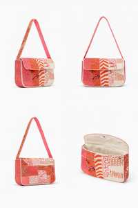 Bolso Bandolera de Hombro de Cuero Genuino, Hecho a Mano, con Bordado Bohemio y Cuentas, para Mujer, Moderno, de Diseño, para Primavera - Product Image 2