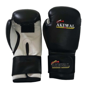 ถุงมือชกมวย Akewal OEM แบบกำหนดโลโก้เอง หนังวัวแท้ 100% พร้อมสายรัดข้อมือปรับได้ สำหรับฝึกซ้อมและต่อสู้ ใช้ได้กับทุกคน - Product Image 1