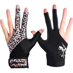Guantes Profesionales de Snooker para Mano Izquierda y Derecha, con Malla Transpirable en la Parte Posterior y Palma de Cuero Liso, para Deporte de Billar - Product Image 1