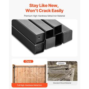 Kit di costruzione cancello regolabile anti-cedimento a tutta altezza, adatto per aperture di 60-96 pollici e recinzioni alte 6-7 piedi - Product Image 3