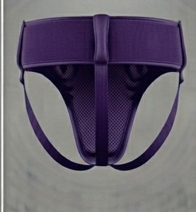 Ceinture de soutien inguinal profilée en néoprène violet pour homme KLTW, respirante, avec logo thermocollé, protection sportive pour la boxe, haute élasticité - Product Image 5