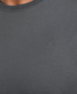 Camiseta de Yoga de Manga Corta, Cuello Redondo, Color Sólido, Corte Regular, 100% Algodón, para Hombre, Precio Económico, 180 g - Product Image 5