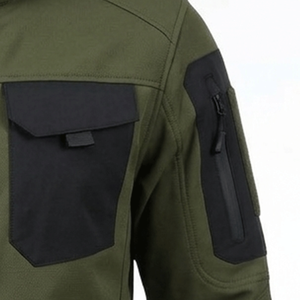 High Quality Wholesale Men's Lightweight Softshell <b>Jacket</b> Windbreaker Waterproof Warm <b>Fleece</b> <b>Lined</b> Soft Shell for Outdoor Hiking - Product Image 5