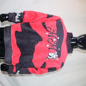 Sudadera MM Mock Neck 450 GSM con nombre personalizado, bordado en aplique, corte holgado, 100% algodón, felpa francesa. - Product Image 3