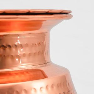 Distributeur d'eau en cuivre avec base en laiton finition martelée pour usage domestique - Product Image 2