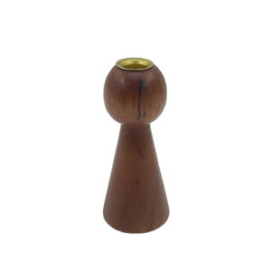 Natural <b>Wood</b> <b>Candle</b> Stand Handmade Custom Tabletop Decorative <b>Pillar</b> <b>Holder</b> Brown Color for Christmas Decoration BY MULTI CRAFT - Product Image 2