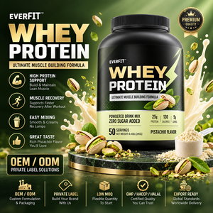 Private Label <b>Vanilla</b> <b>Whey</b> <b>Protein</b> Powder Supplier Malaysia Custom Brand WPC Shake OEM Manufacturing Adult Muscle Growth 20-29g - Product Image 1