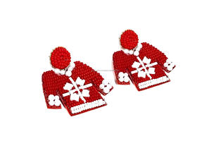 Pendientes de Moda con Cuentas Bordadas, Hechos a Mano en India, Multicolores, Estilo Clásico, para Fiestas y Ocasiones Especiales, para Mujeres y Niñas, Personalizados - Product Image 4