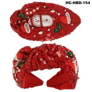 Accesorios para el Cabello de Moda Barroca Navideña de Lujo, Diadema con Pedrería, Diadema con Lazo para Mujer, Regalos - Product Image 3