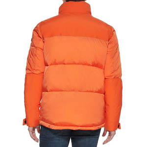 Veste matelassée orange pour homme, coupe-vent, rembourrage en polyester, col montant, coupe régulière, hiver, décontractée, fermeture éclair - Product Image 5