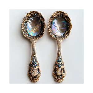 Luxury Tableware Mother Of Pearl Spoon Natural <b>Shell</b> Spoon Caviar Spoon For Gourmet Dining Vietnam Supplier - Product Image 6